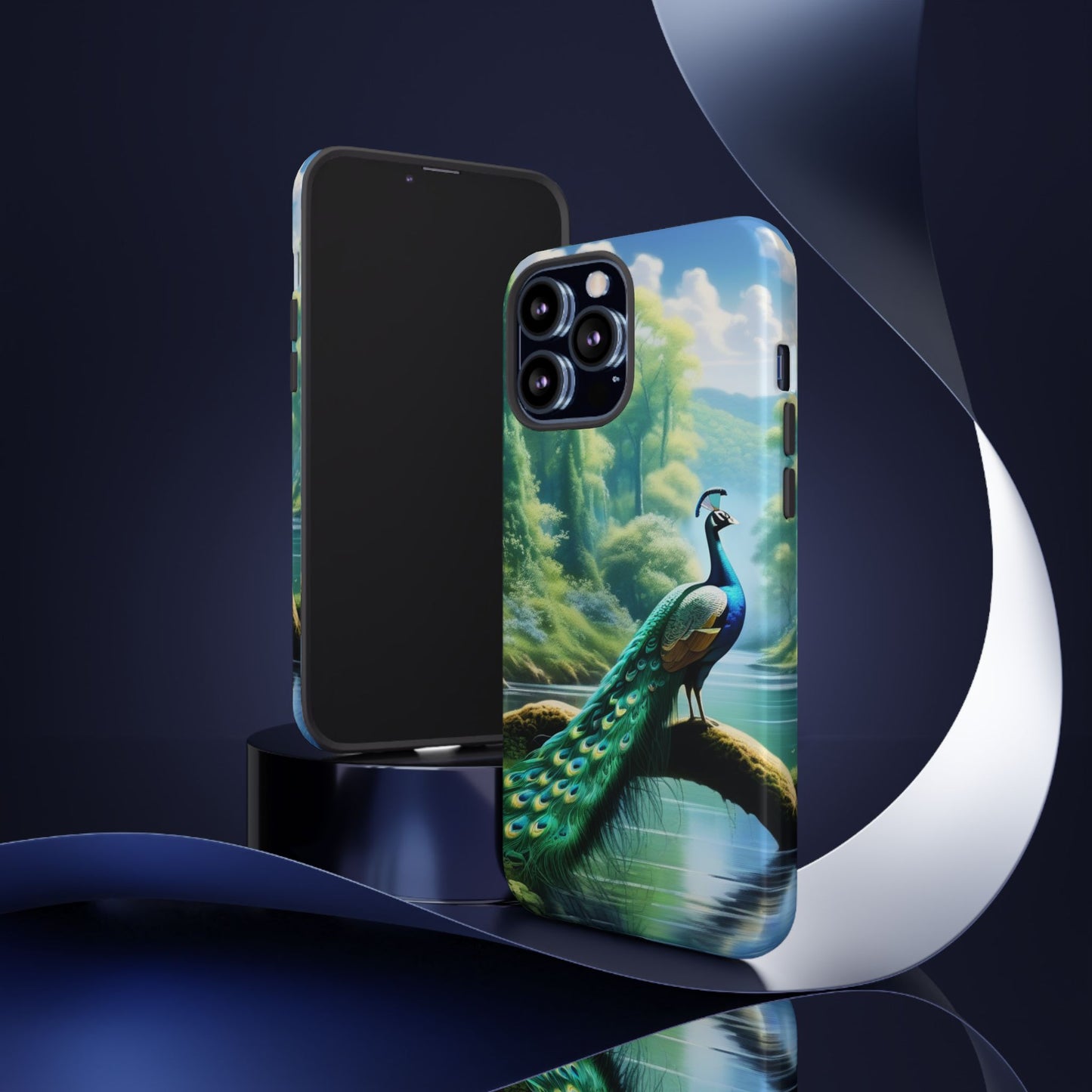 Feathers of Elegance (Peacock) Phone Case