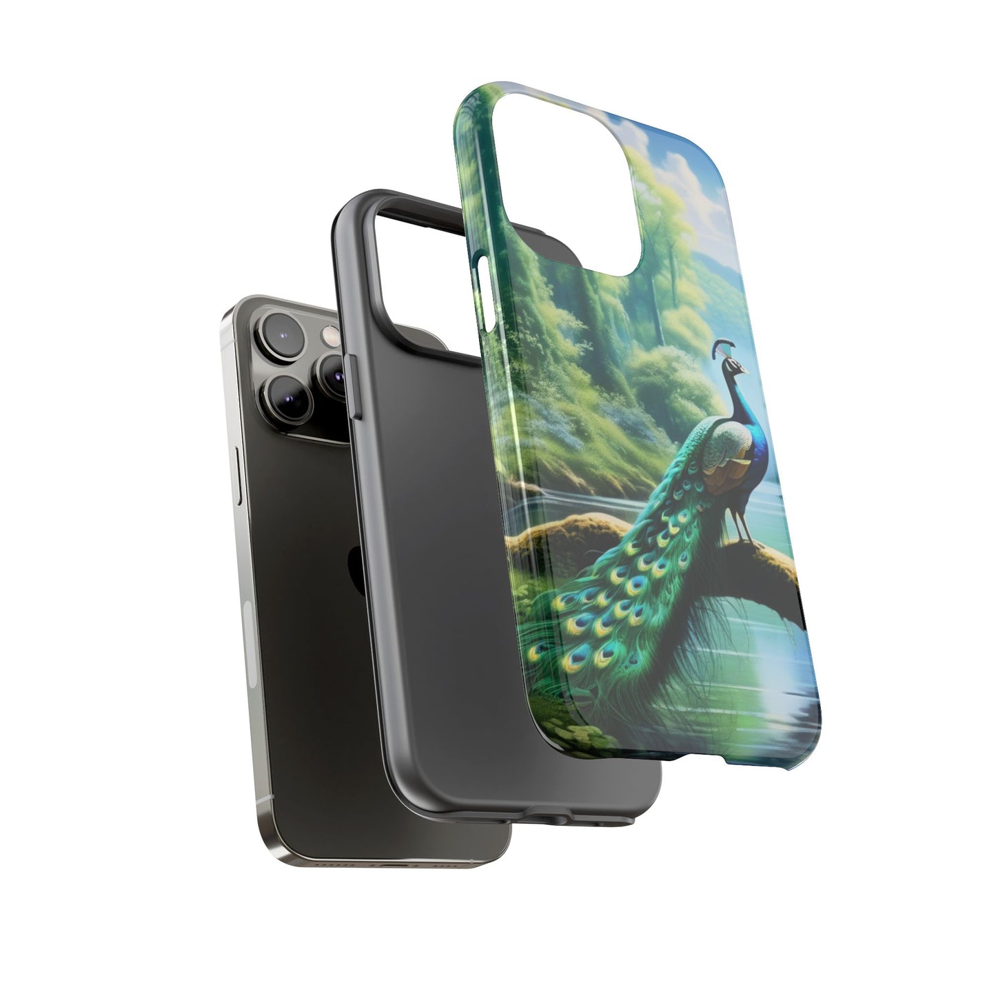 Feathers of Elegance (Peacock) Phone Case