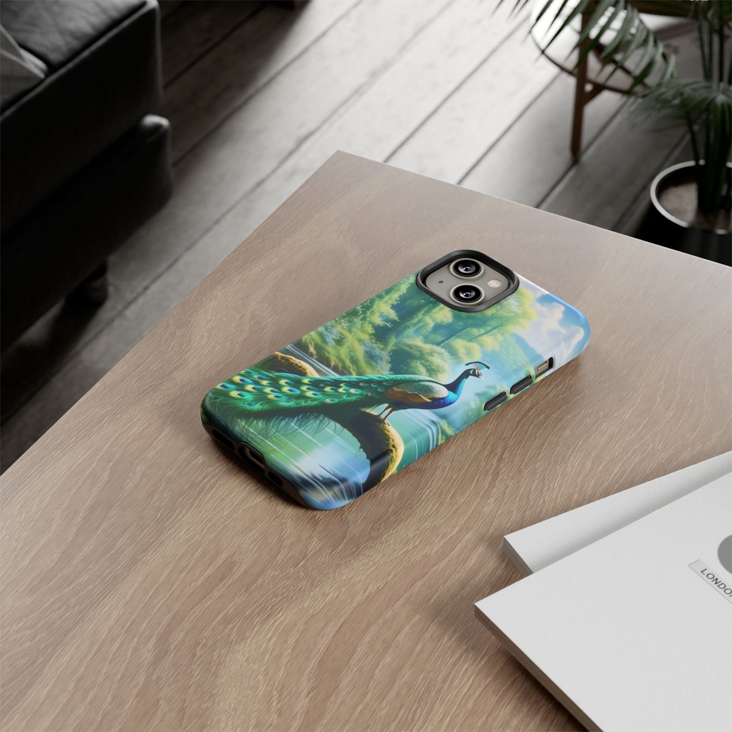 Feathers of Elegance (Peacock) Phone Case