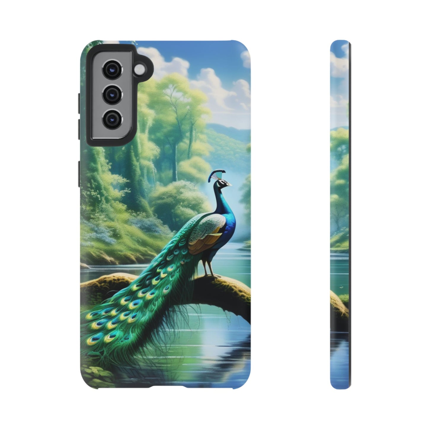 Feathers of Elegance (Peacock) Phone Case