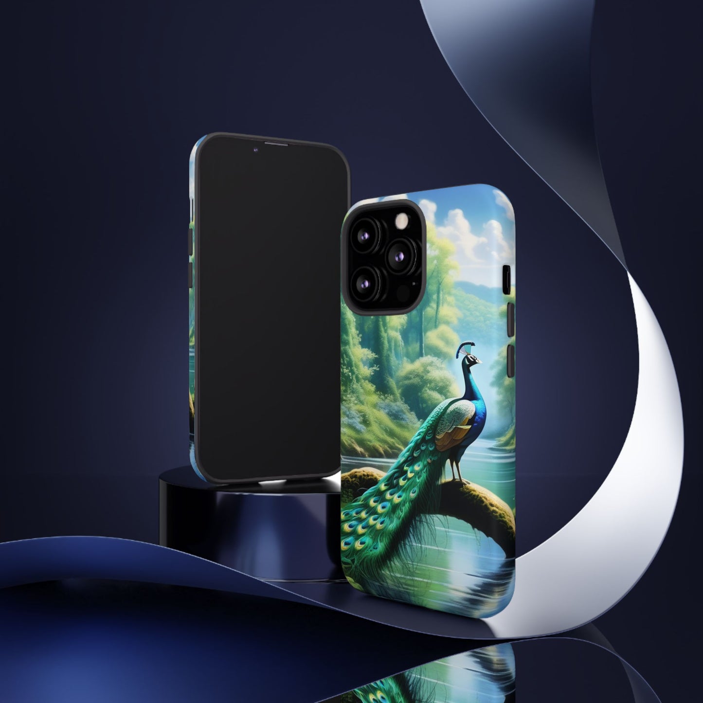 Feathers of Elegance (Peacock) Phone Case
