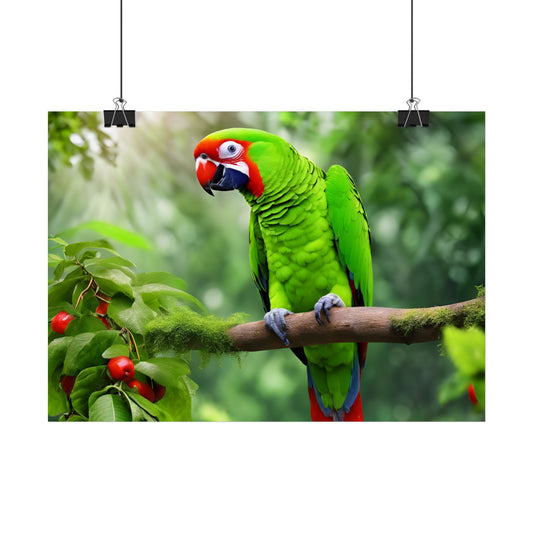 Happy Parrot Wall Art/Poster