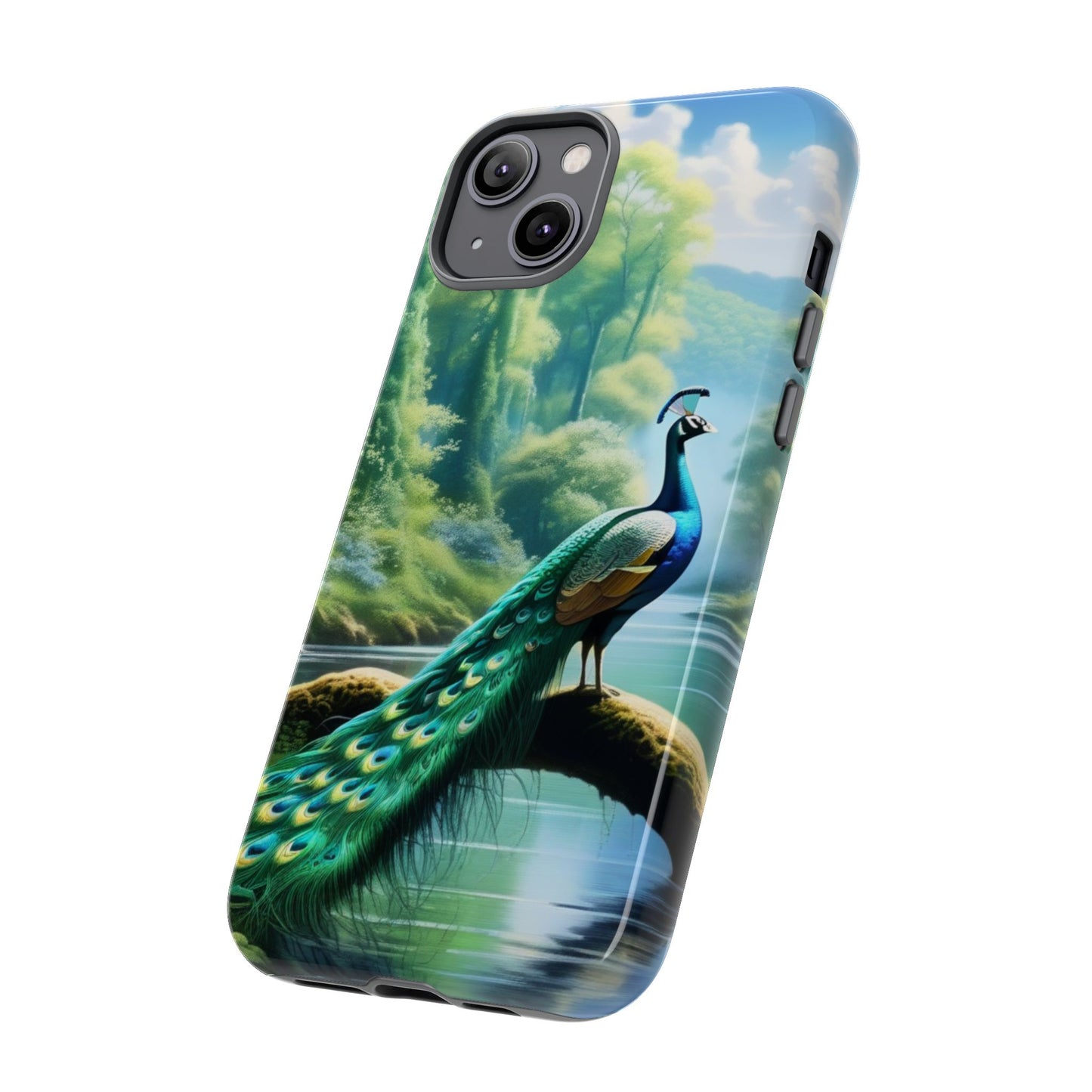 Feathers of Elegance (Peacock) Phone Case
