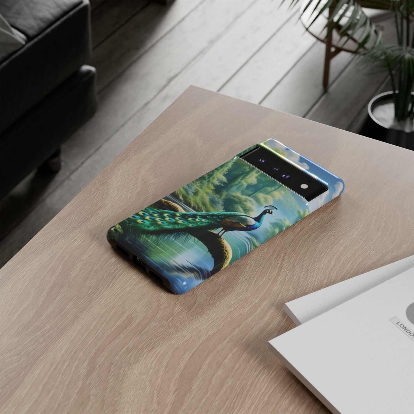 Feathers of Elegance (Peacock) Phone Case